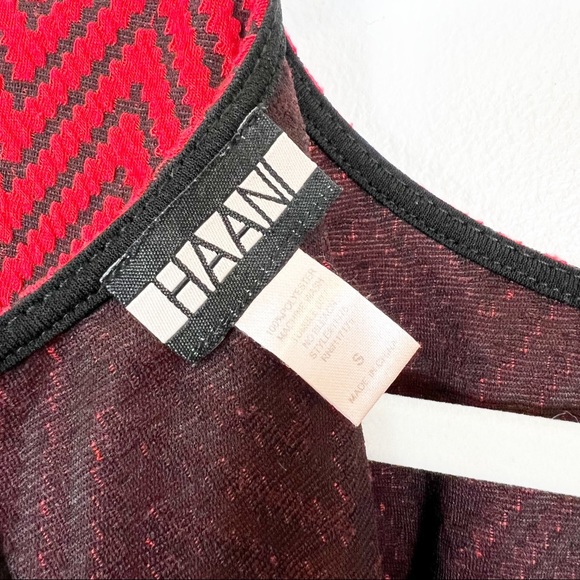 HAANI Sleeveless Knit Dress Red & Black Size Small - Picture 8 of 8